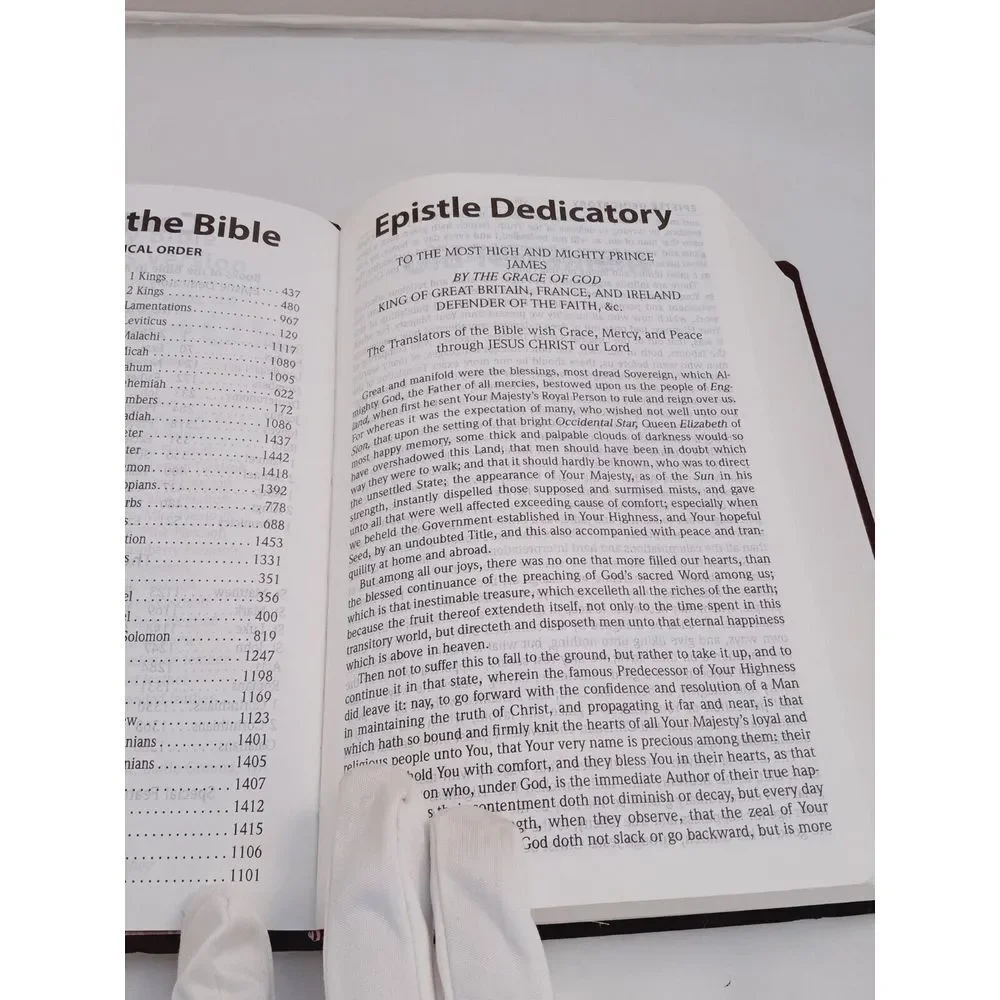 Holy Bible New KJV Reference Edition Leather - Large Print